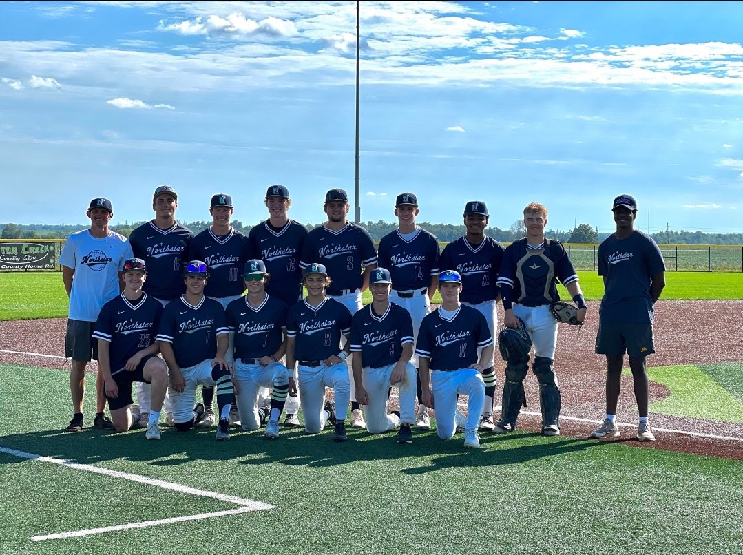 Had a lot of fun this year with @NorthStar__BB went 17-10 with the squad in some tough tournaments.  I would like to thank <a href="/kyleddalton/">Kyle Dalton</a> and <a href="/Jcully36/">Joshua Culliver</a> for coaching us to an amazing season.
Stats:
Avg: .286
Hits: 22
XBH: 9, 7 2B, 2 3B
RBIs: 20
Runs Scored: 18
#Uncommitted