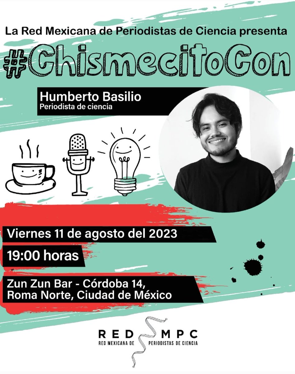 red_mpc's tweet photo. Es agosto y eso solo significa una cosa: ¡qué se viene el #ChismecitoCon nuestro colega y miembro de la #RedMPC, @HumbertoBasilio! Nos contará sobre sus andanzas en el periodismo de ciencia y la nueva aventura que iniciará en #NYC 🌆 como estudiante de maestría. https://t.co/i6neZvbj04