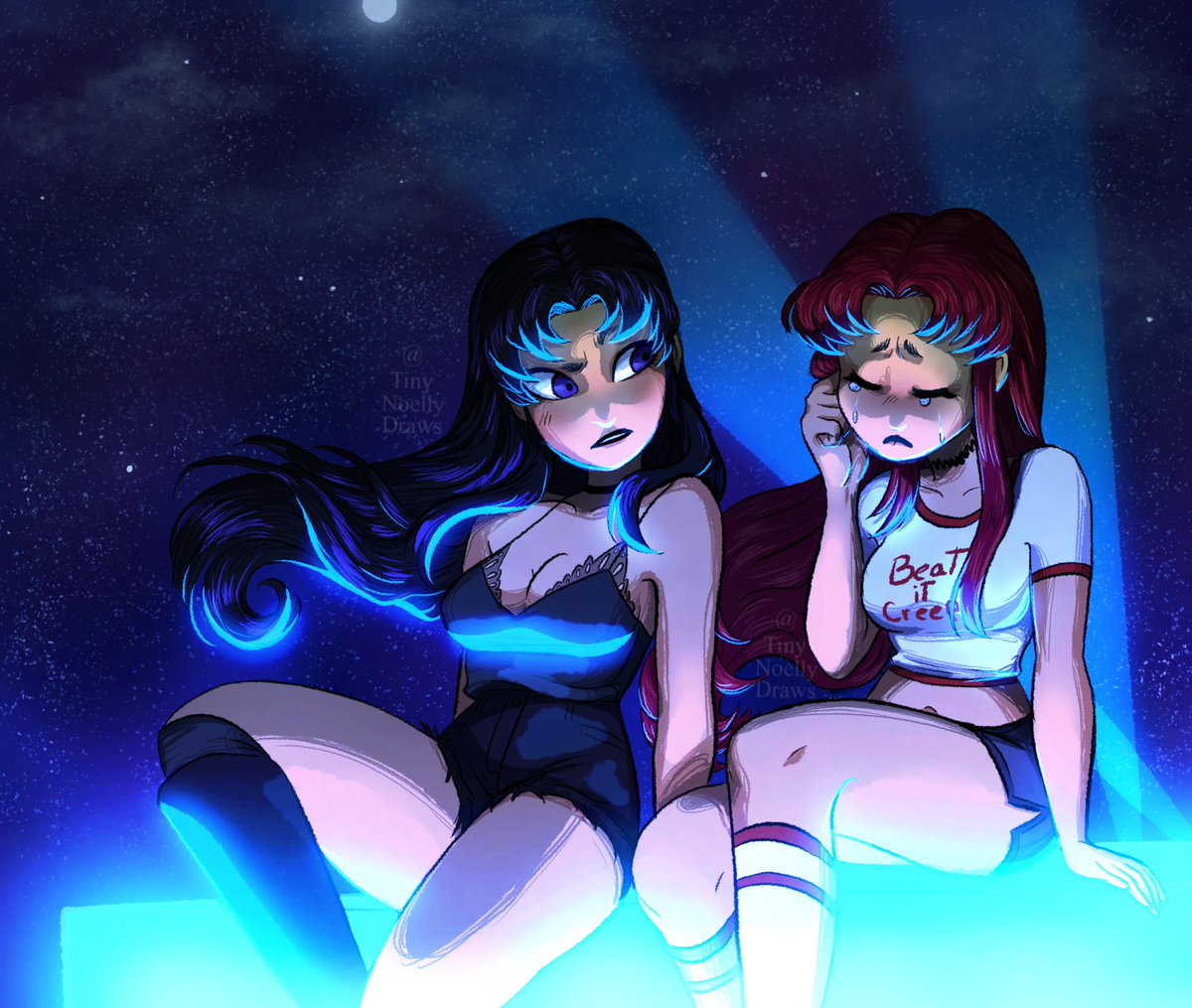 TinyNoelly's tweet photo. Reposting. Commissions open! Link in Bio 🌸🌸🌸 #TeenTitans #starfire #blackfire #dc #starfirefanart https://t.co/1iOoyh2vYw
