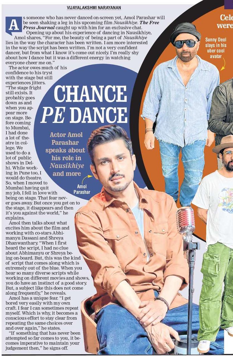 .@amolparashar On Showcasing His Dancing Skills In Nausikhiye: I'm Really Shy About How I Dance By @PensiveVJTweets freepressjournal.in/entertainment/…