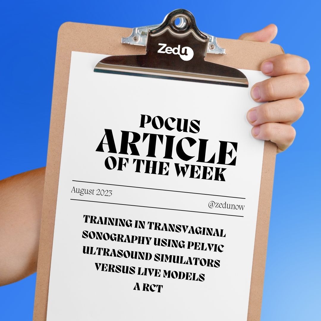 zedunow's tweet image. Tying in with tonight's #coachingcorner 

Training in Transvaginal Sonography Using Pelvic #Ultrasound Simulators vs. Live Models: an RCT

What's your experience?
Join the conversation 
facebook.com/groups/2320595…

#POCUS #ultrasoundtraining