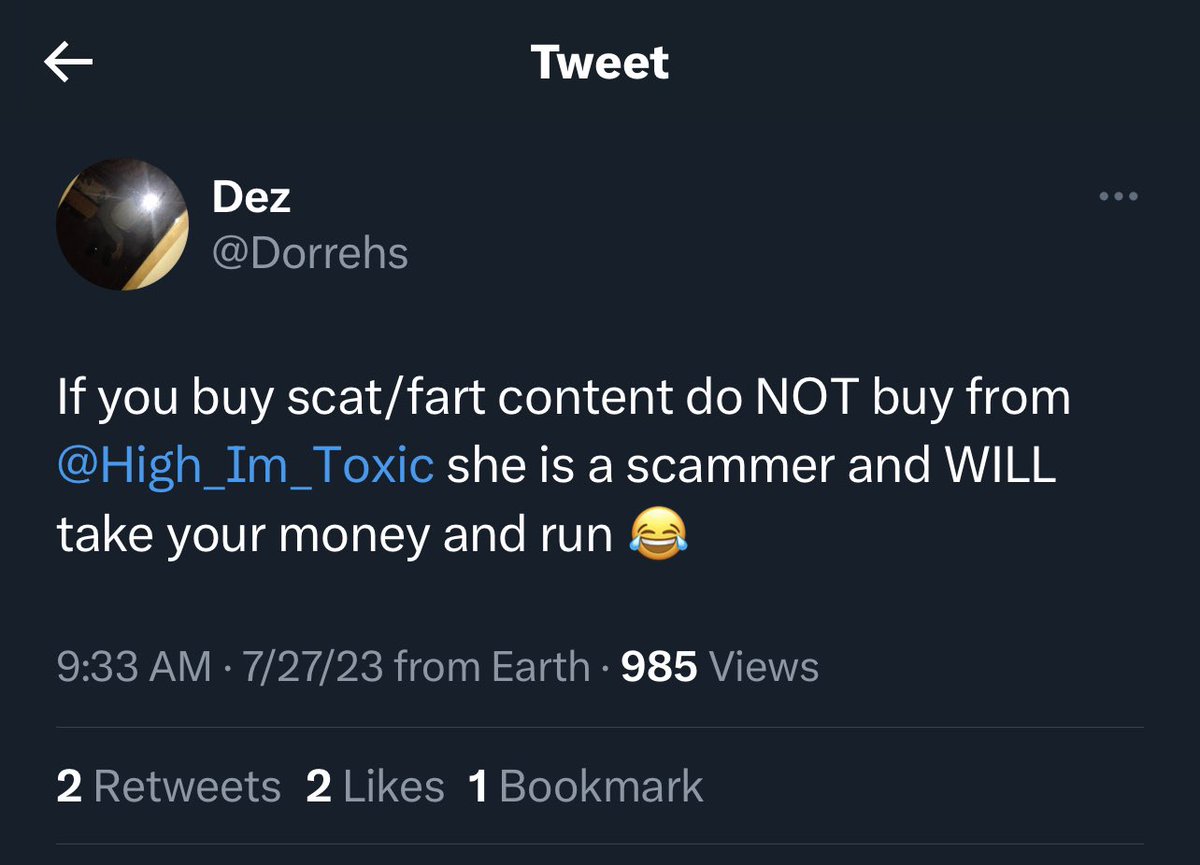 FFC4K's tweet photo. Message me if you have actual evidence that @High_Im_Toxic scammed you! People have been saying she’s scammed them for weeks and without evidence she’s just gaining more followers and buyers! https://t.co/xH3Qfvgxqk