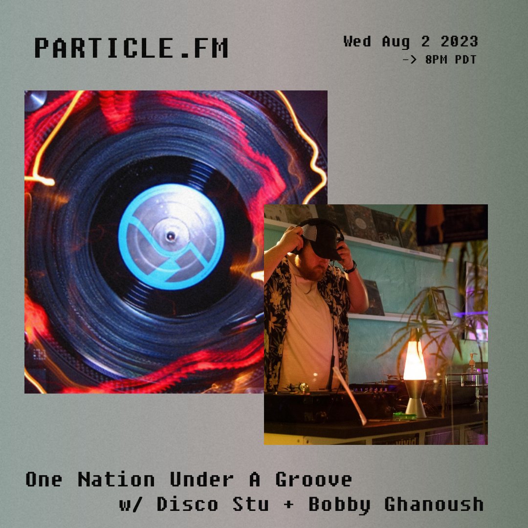 Live on air on @particlefm - tune in and check out the guest mix this month from Bobby Ghanoush!
