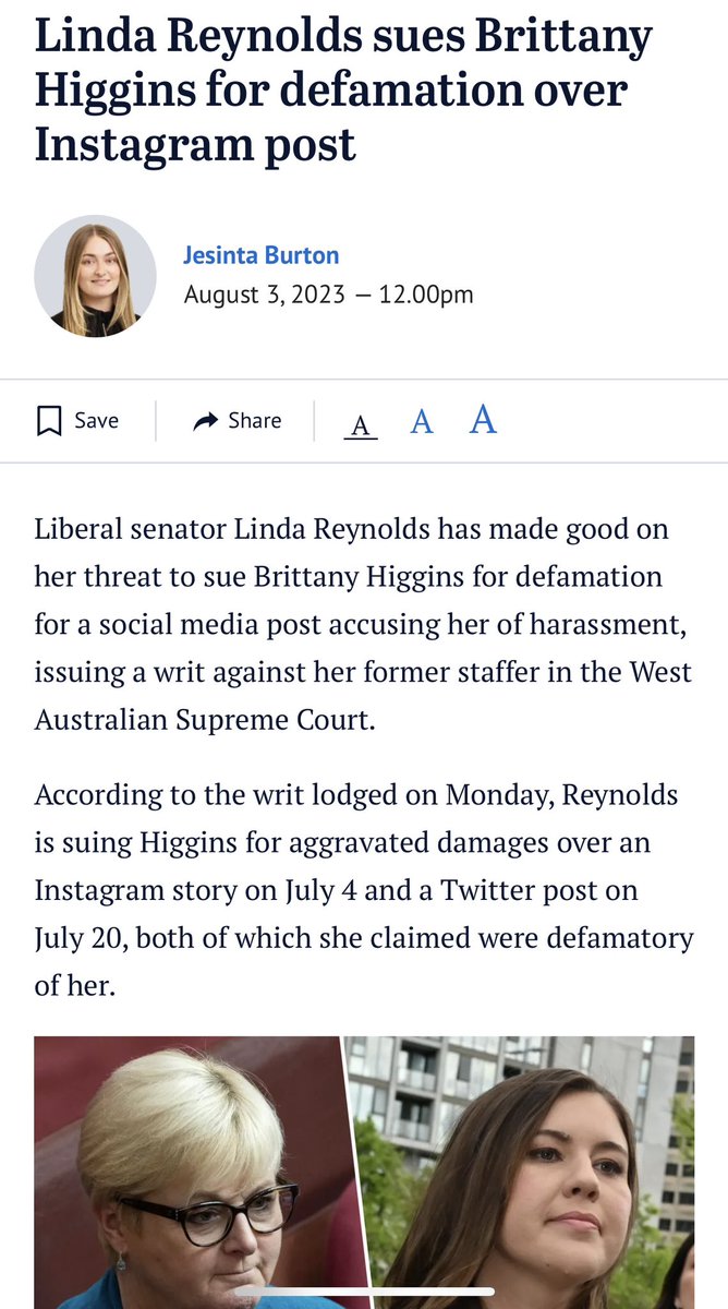22thinkinggirl's tweet photo. Excellent #Higginsgate #Reynolds #Defamation #Auspol https://t.co/HzOp4JzJ1y