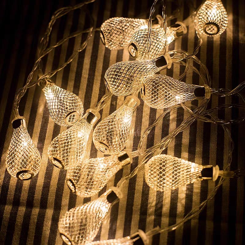 nbakilight's tweet image. metal raindrop string lights battery or usb powered #ledstringlights #homedecorlights #batterystringlights #lucesdecorativas #luciabatteria #decorativelighting #ledlichterkette #Akilight