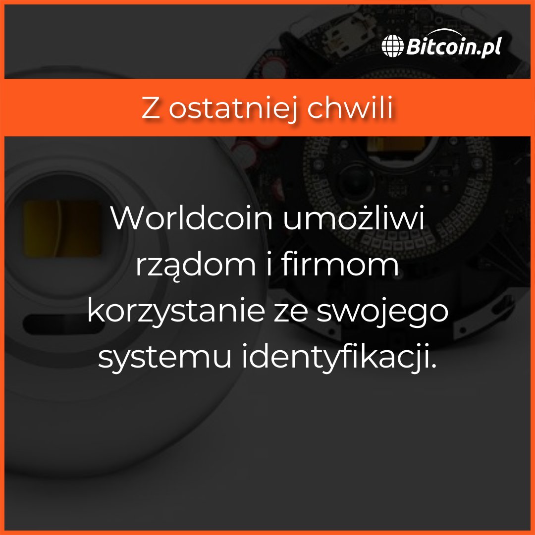 🔍👁️ Worldcoin planuje umożliwić rządom i firmom wykorzystanie technologii skanowania tęczówk w celu pozyskania nowych użytkowników.
 Firma planuje dać tym podmiotom opcję korzystania z ich systemu tożsamości cyfrowej, co eliminuje zbieranie danych osobowych.🔍👁️ #Worldcoin