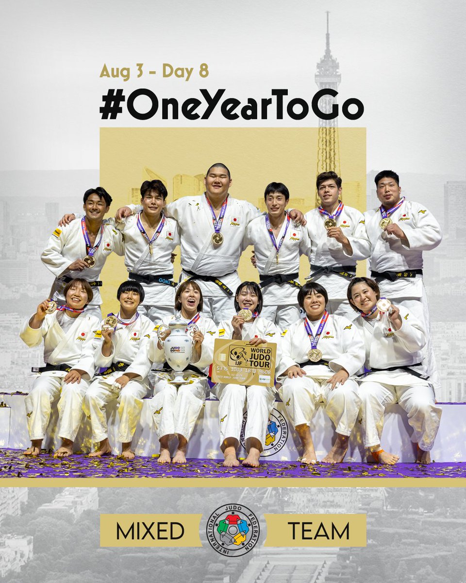 #1YearToGo until the Mixed Team event🥋

#Judo #Olympics #Paris2024