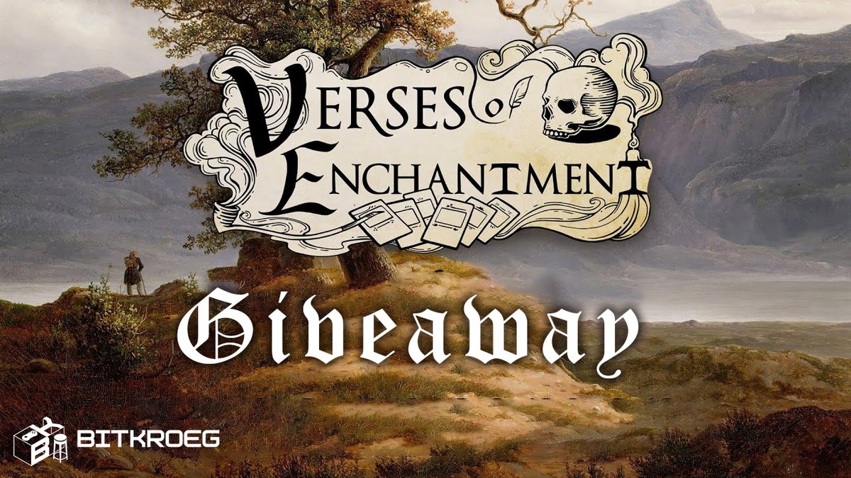 GIVEAWAY | Because we love Belgian games at Bitkroeg, we want to share them with the world!

Here is your chance to win a copy of Verses of Enchantment. To enter:

❤️ follow us &amp; <a href="/IbeDenaux/">Wizerd</a> 
🔁 like &amp; RT

Winner drawn on monday! #Giveaway 🎁