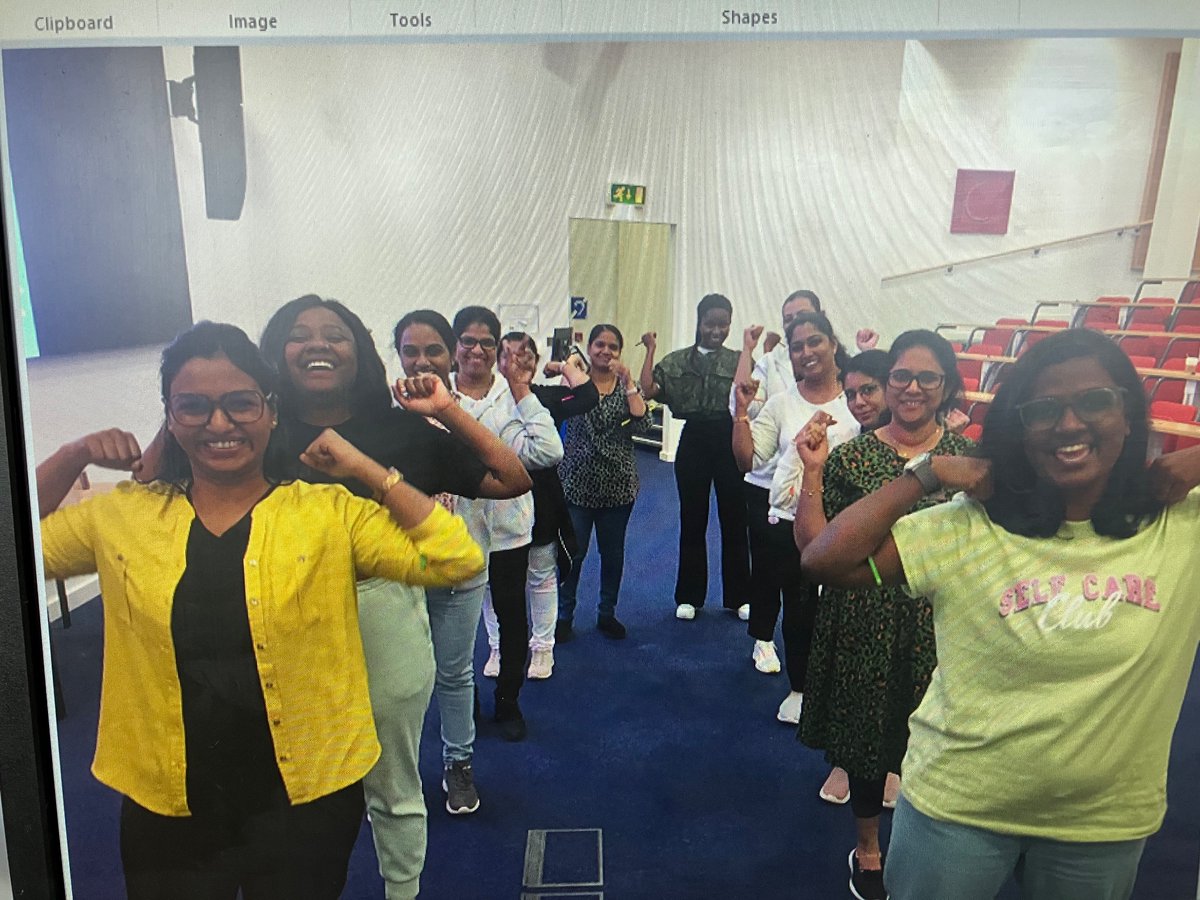 Laughtercise session for our International Nurses