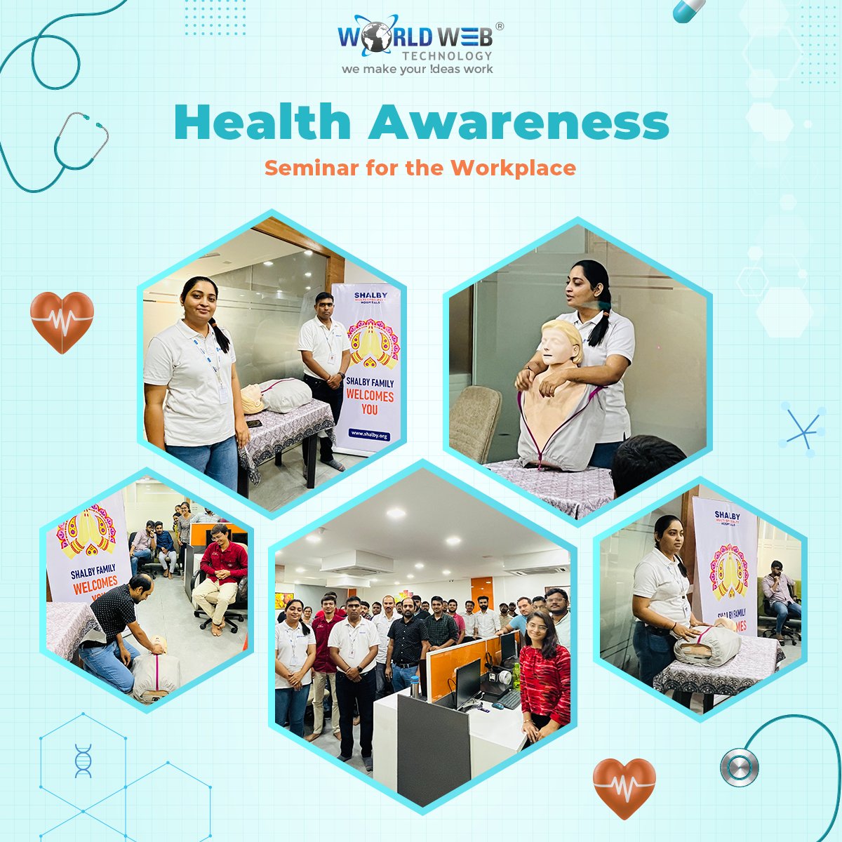 worldwebtechno's tweet photo. #WorldWebTechnology believes in nurturing the mind, body, and spirit of its employees. Our recent #HealthAwarenessSeminar and #Fun & #TeamBuilding activities were a refreshing break from the usual routine, creating a positive impact on our #workplace environment
#healthawareness https://t.co/547mOWjFga