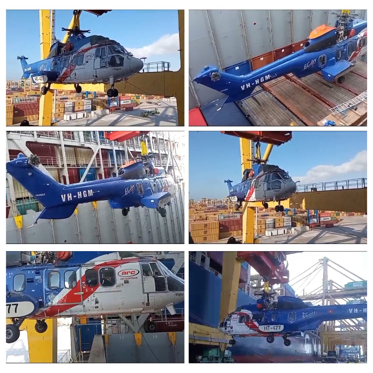 🚁 Operativa de project cargo en CSP Iberian Valencia Terminal. Carga de un helicóptero con destino Australia.