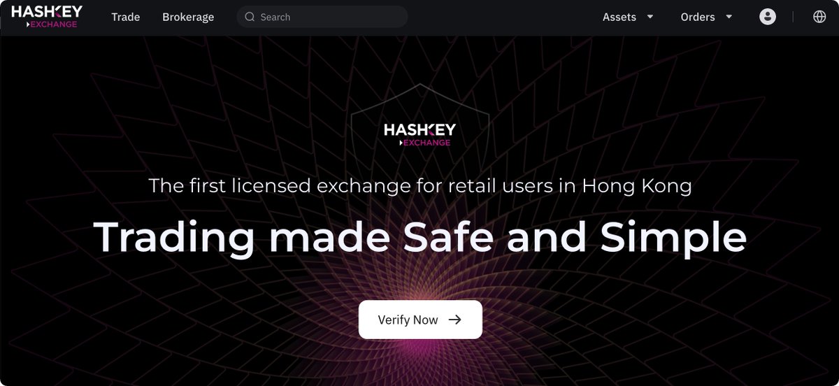 0xCLaudeG's tweet photo. 当时出新闻的时候，第一时间预注册了Hashkey Exchange，现在来仔细盘一盘目前可以获得的信息，作为首个支持散户交易的香港持牌交易所，我还是对它具体的产品/服务细节非常感兴趣的，于是亲身搞了一会，在网站里面找到了很多有趣的东西，以下的thread和大家分享下： https://t.co/B18LCFb1hp