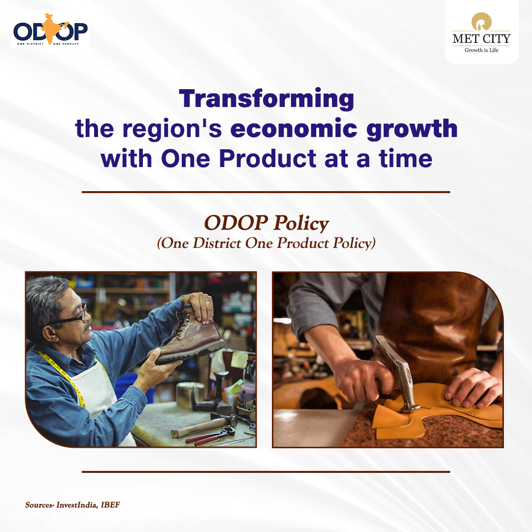 reliancemetcity's tweet photo. The #OneDistrictOneProduct (#ODOP) policy seeks to amplify socio-economic growth through the promotion of district-specific specialities. 
Over 25 #footwearcompanies have already set up their units in #METCity &amp; got the edge in #Procurement, #Services, &amp; #Marketing.
@makeinindia https://t.co/hKdaV9Copa