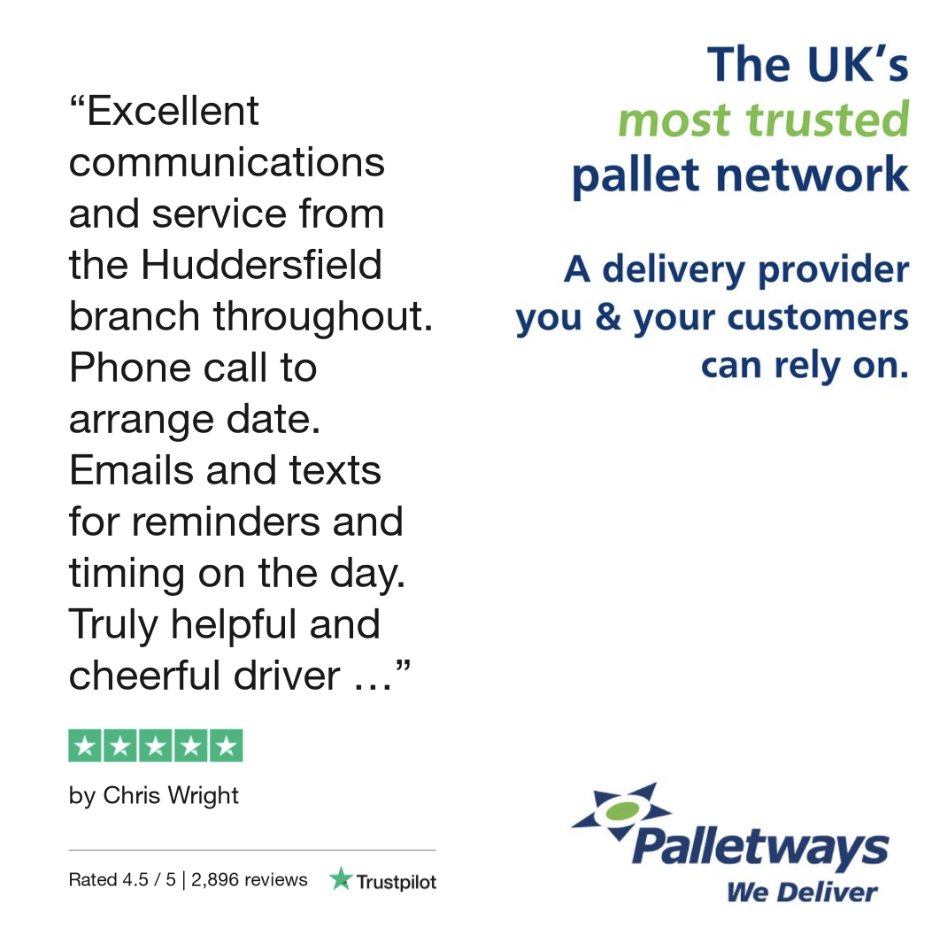 PalletwaysUK's tweet photo. Don’t mind us, we’re just giving one incredible shout-out to Palletways member @ThePinkLinkLtd for encouraging their drivers to deliver above-and-beyond service to our collecting and delivering customers 💚
#huddersfield #pinklink #haulage #palletnetwork #customerservice https://t.co/zD9upALzXG