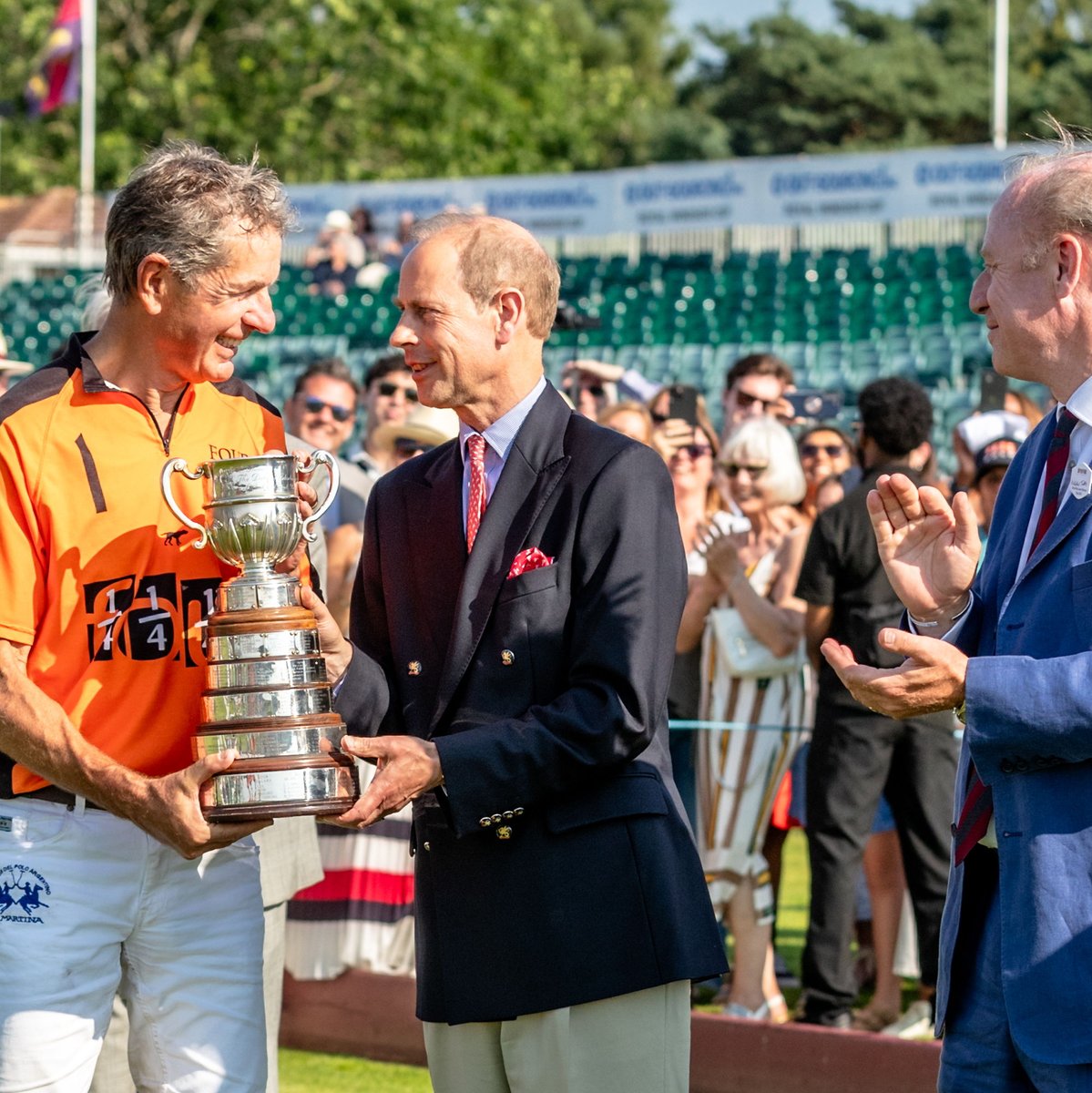 Bringing back some Fabulous Memories HRH Prince Edward, Duke of Edinburgh presented the cup to Simon Arber – whose team, Four Quarters Orange, were the winners of the ‘Out Sourcing Inc.’, Royal Windsor Cup, on June 25th, at Guards. Photography copyright @guardspoloclub