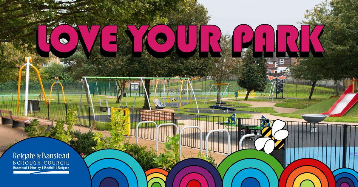 reigatebanstead's tweet photo. On day 7 of #LoveParks week, we want you to explore the award-winning Memorial Park, Redhill, where youβll find a well-equipped play area, an outdoor gym, table tennis, tennis courts, netball courts and a five a side football pitch to enjoy!
#LoveParks #KeepBritainTidy #MyRBBC https://t.co/yCNlhTq8MG