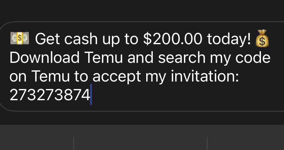 Madison__Coffee's tweet photo. TEMU Coupon
Type in code below:
273273874

#TemuCode #Temu https://t.co/JxVq2R6Gw4