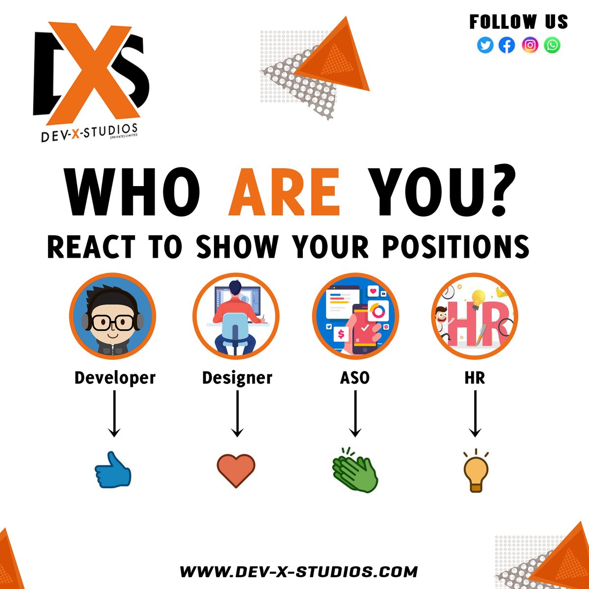 DevXStudios786's tweet photo. Let's See! Who are you? π
#devxstudios #devXlife #gamingcommunity #gamingindustry #gamingjobs #google #thinking #gamesindustry #appstoreoptimization #aso #developer #designer #Reaction https://t.co/jipHWl7p6S