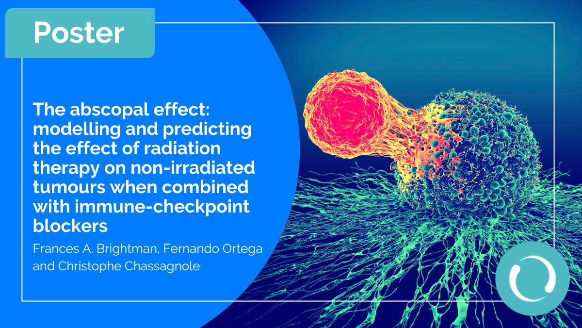 Physiomics's tweet photo. Our Virtual Tumour™ models accurately predict how tumours respond to the combination of #radiation and immune checkpoint inhibitors. We’ve also expanded our model to mimic the systemic #abscopaleffect induced by RT combined with ICB. View the poster: https://t.co/BKLl2awgP9 #PYC https://t.co/xyyD6ERryC