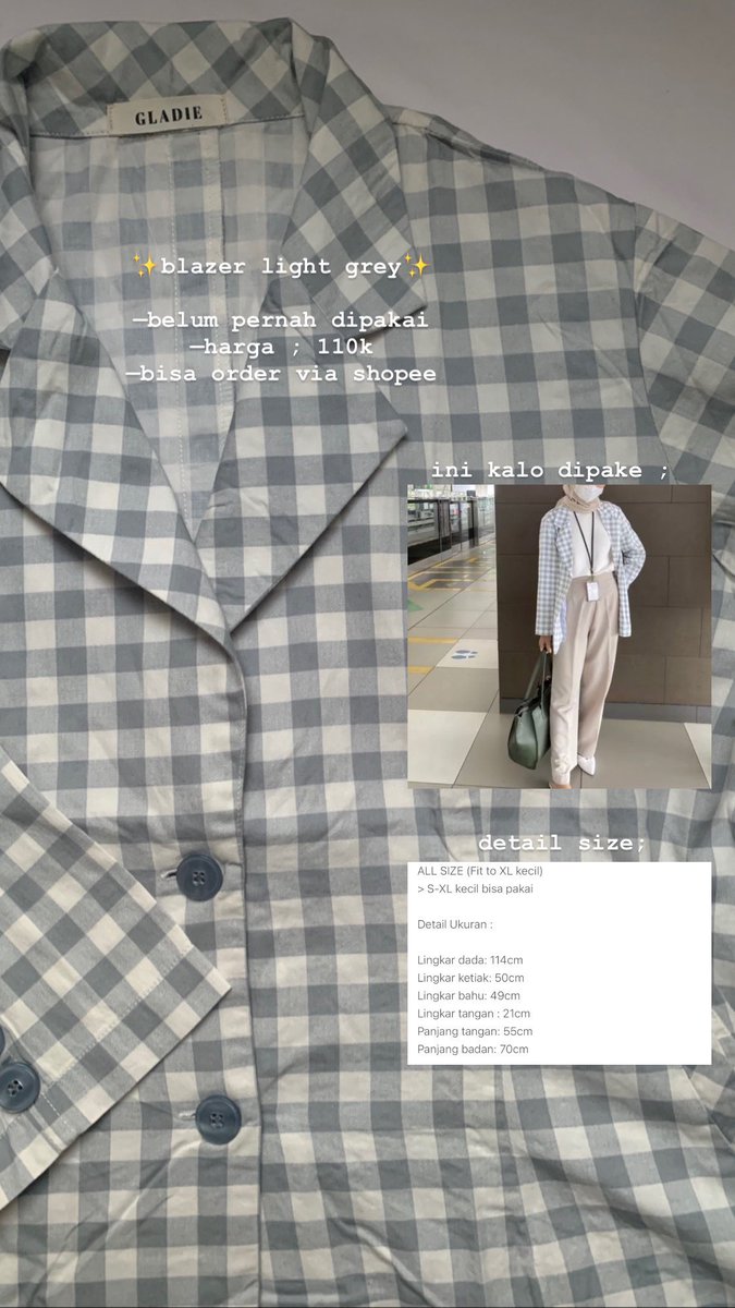 yawnhfft's tweet image. ✨blazer — light grey✨

—belum pernah dipakai
—detail size sudah ada difoto
—harga ; 110k
—bisa via shopee

#prelovedblazer #prelovedbaju #preloved #zonauang