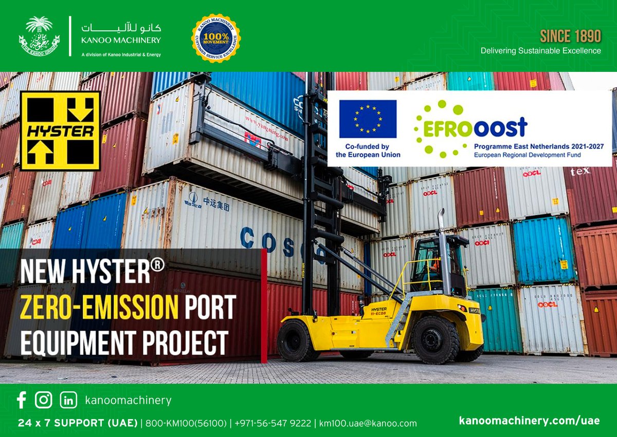 Leading the Way in Sustainable Port Equipment

Read more: linkedin.com/posts/kanoomac…

#KanooMachinery #KanooMachineryUAE #TheKanooGroup #Kanoo #ZeroEmissionEquipment #HydrogenFuelCells #LithiumIonBatteries #SustainablePorts #Hyster #EmptyContainerHandler #Hyster