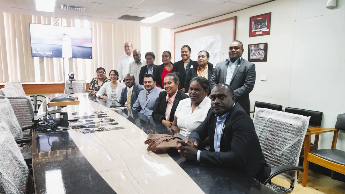 SonjaStTr's tweet photo. 📚 Abundance of knowledge shared by Fiji #AntiCorruption Commission team to help their Solomon Islands colleagues in their strategic &amp; practical #anticorruption work.

The visit from 🇸🇧 to 🇫🇯 ended with smiles &amp; commitment to continued partnership &amp; cooperation!

#PacificAct #TAP https://t.co/JQRRZTY56f