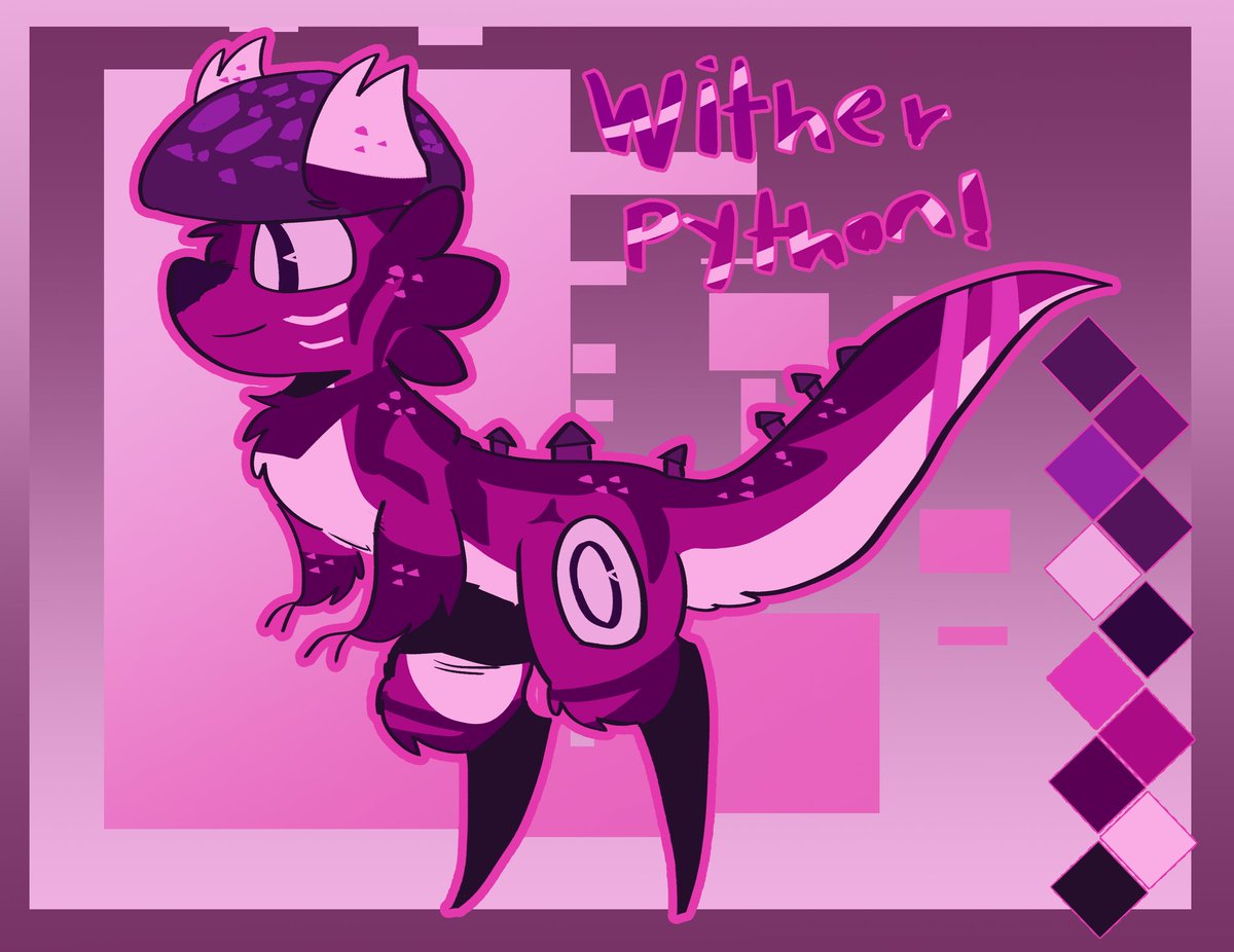 Archelogy10's tweet photo. pythos that I have made with the artfight theme for me and my friend!. vampires vs werewolfs and bloom and whiter https://t.co/dejYCJCU1A