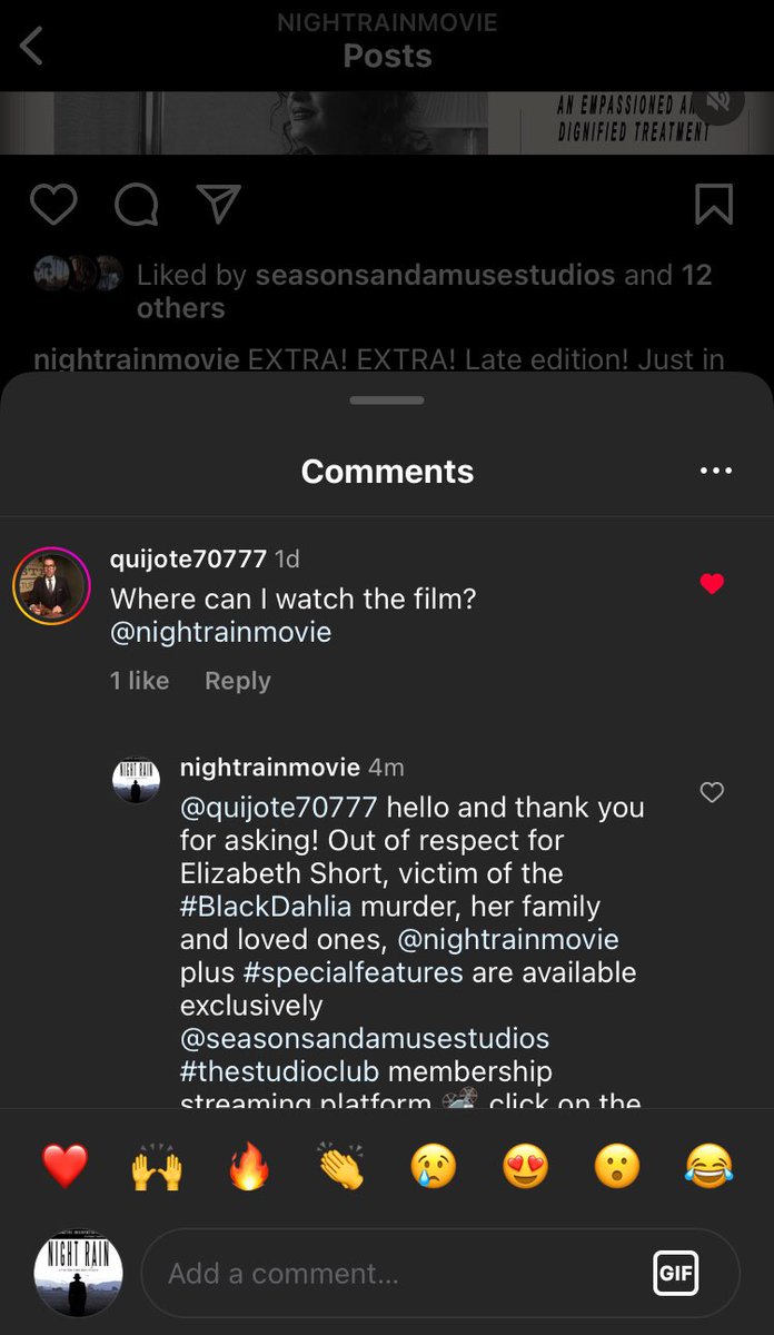 Thanks for asking! The only safe place to watch <a href="/NightRainMovie/">Night Rain</a> is exclusively at <a href="/SAAMstudios/">Seasons & a Muse</a> #thestudioclub #artistmade #membership #streamingplatform

seasonsandamusestudios.com/the-studio-club