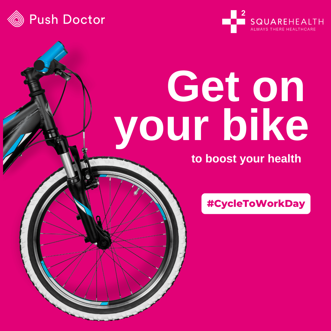 squarehealthltd's tweet photo. Today is #CycleToWorkDay which encourages us all to hop on our bikes &amp; commute to work on 2 wheels! We look at 7 ways cycling improves your fitness &amp; wellness, from your mental health to how every hour you ride your bike can add an hour to your life! 🚴 https://t.co/uVmR7gasFS https://t.co/yEw7VcYYOP