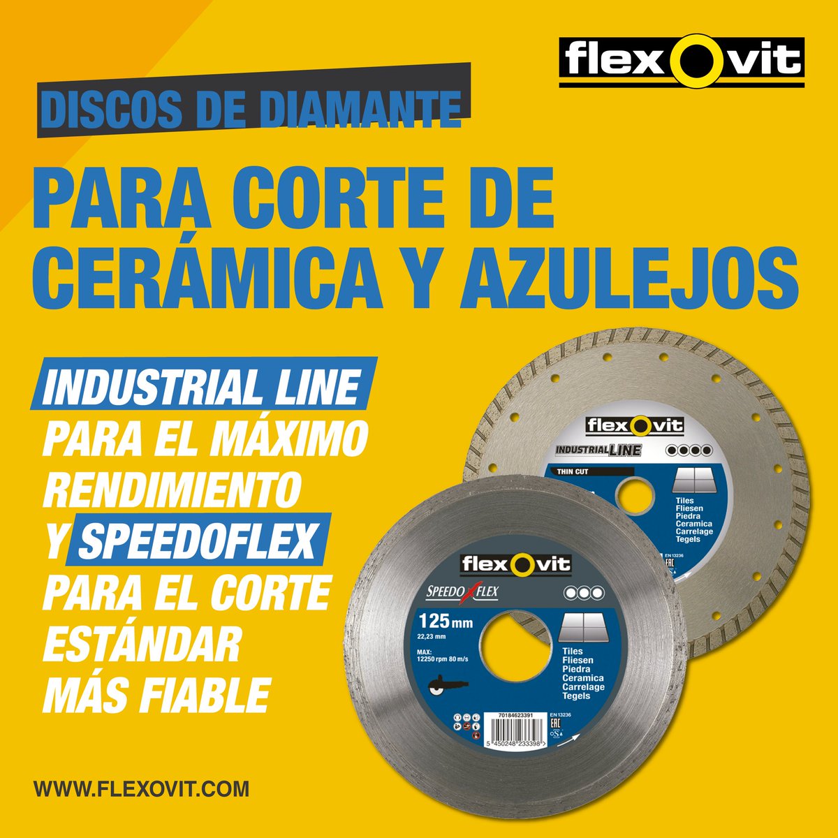 💥 Los mejores Discos de Diamante para la obra🏗️. Discos Speedoflex cuando priorizamos el precio al rendimiento y Discos Industrial Line cuando queremos un corte fino y de gran calidad.
🤔 Elige... 👉 loom.ly/gt88FPM
#Flexovit #FlexovitAbrasivosEspaña #Abrasivo #Industria