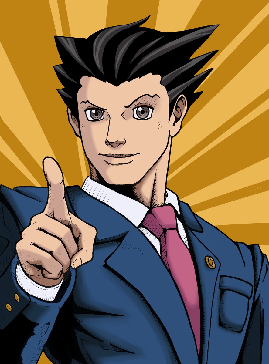 Ziorcos's tweet photo. Did a remake of an older Phoenix Wright piece  #AceAttorney #PhoenixWright #AceAttoryPhoenixWright #Capcom #AceAttorneyFanart #PhoenixWrightFanart #PhoenixWrightArt #AceAttorneyArt https://t.co/KVEoKEKZL4