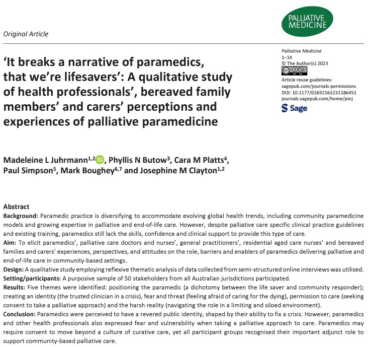 Palliative Medicine tweet media