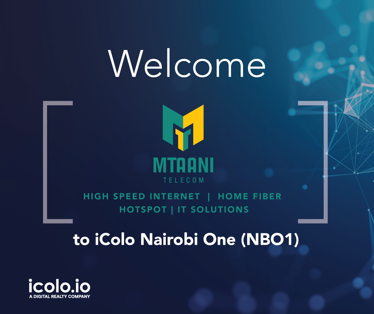Welcome Mtaani Telecom to Nairobi One (NBO1)

#datacenter #comnectivity #internet