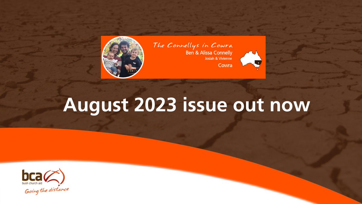 bushchurchaid_'s tweet photo. All the latest news from Cowra is in the August issue of The Connellys in Cowra newsletter which can be accessed via this link: https://t.co/er15qJovsX
| #BushChurchAid #GoingTheDistance #TheConnellysInCowra https://t.co/kycRCRsM7U