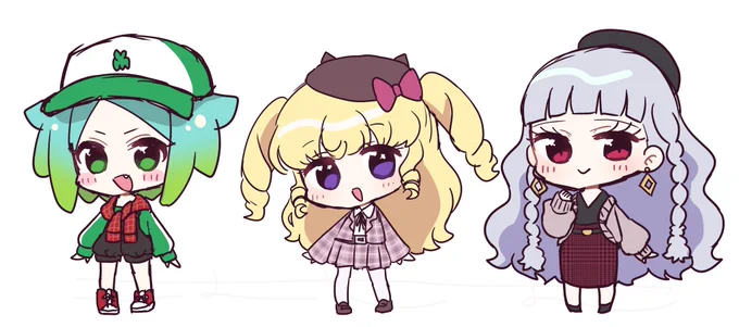 プリパラ単独オータムライブビジュ予想をしたときのイラスト
