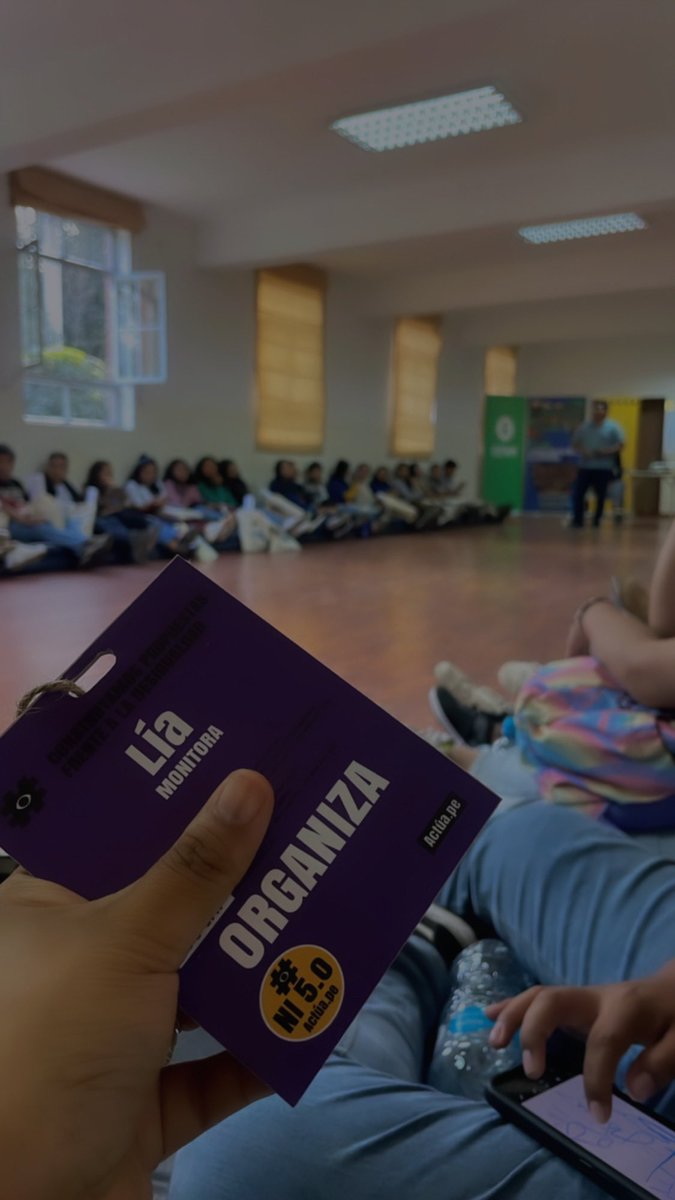 LiaZevallosM's tweet image. En el encuentro de activismos más importante del país, el Lab Nacional 2023, de @Actua_Pe 

Y aquí estoy, un año más siendo #monitora. 🇵🇪🫰🏾✨ 

¡Globalicemos la lucha, globalicemos la esperanza! En costa, sierra y selva #Actua.pe

#perú #incidencia #peruana