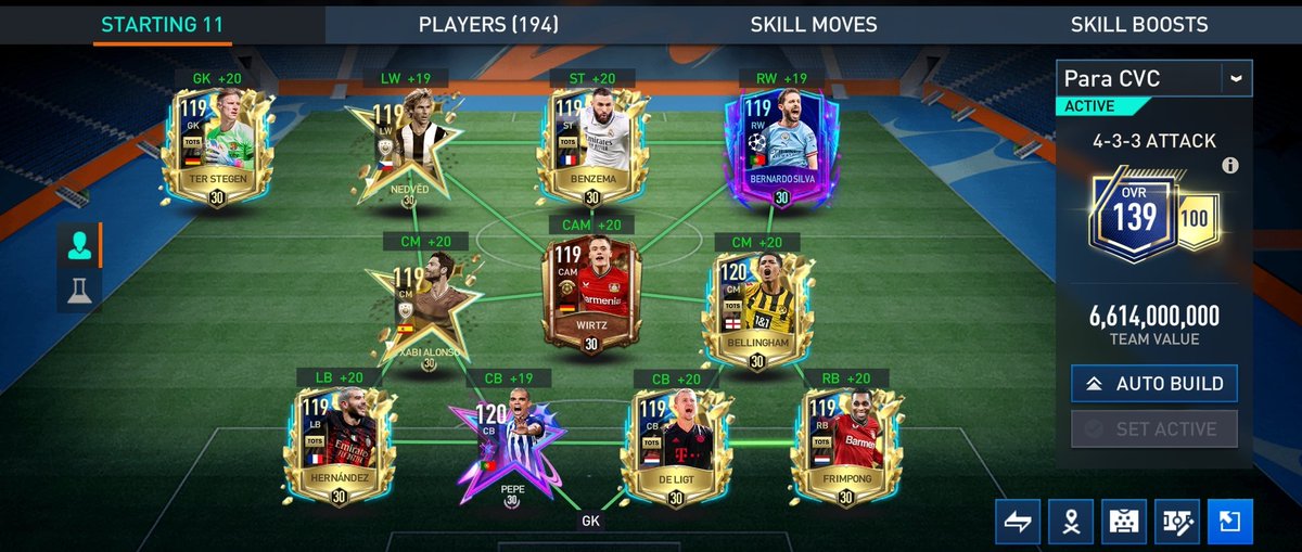 fifaokmobile's tweet photo. ¿Qué les parece mi equipo? No me decido si comprar a Vinicius y Beckham. Si apostar por Al Owairan y Rüdiger o ir por CR7 o Haaland 😵‍💫😵‍💫. También intentaré conseguir a Zidane 117. ¿Qué me recomiendan? Muchas gracias a todos @tutiofifa https://t.co/xn3OqjQ6mg