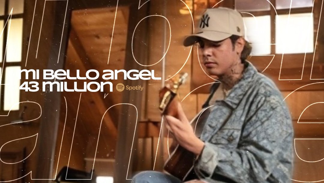 NatanaelCharts's tweet photo. “Mi bello angel” ha superado 43 millones de streams en spotify. Se convierte en la canción de natanael cano #30 en lograrlo https://t.co/bCZo4CVzmX