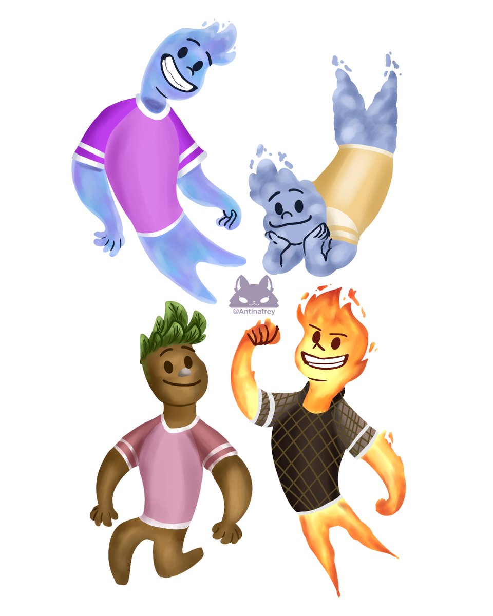 Natisdeleche's tweet photo. 💧🔥☁🌱~
.
#fanart #elemental #elementalpixar #elementos #elementospixar #wadexember #emberxwade #pixar #disney #pixarfanart #disneyfanar https://t.co/CiByKJLcOq