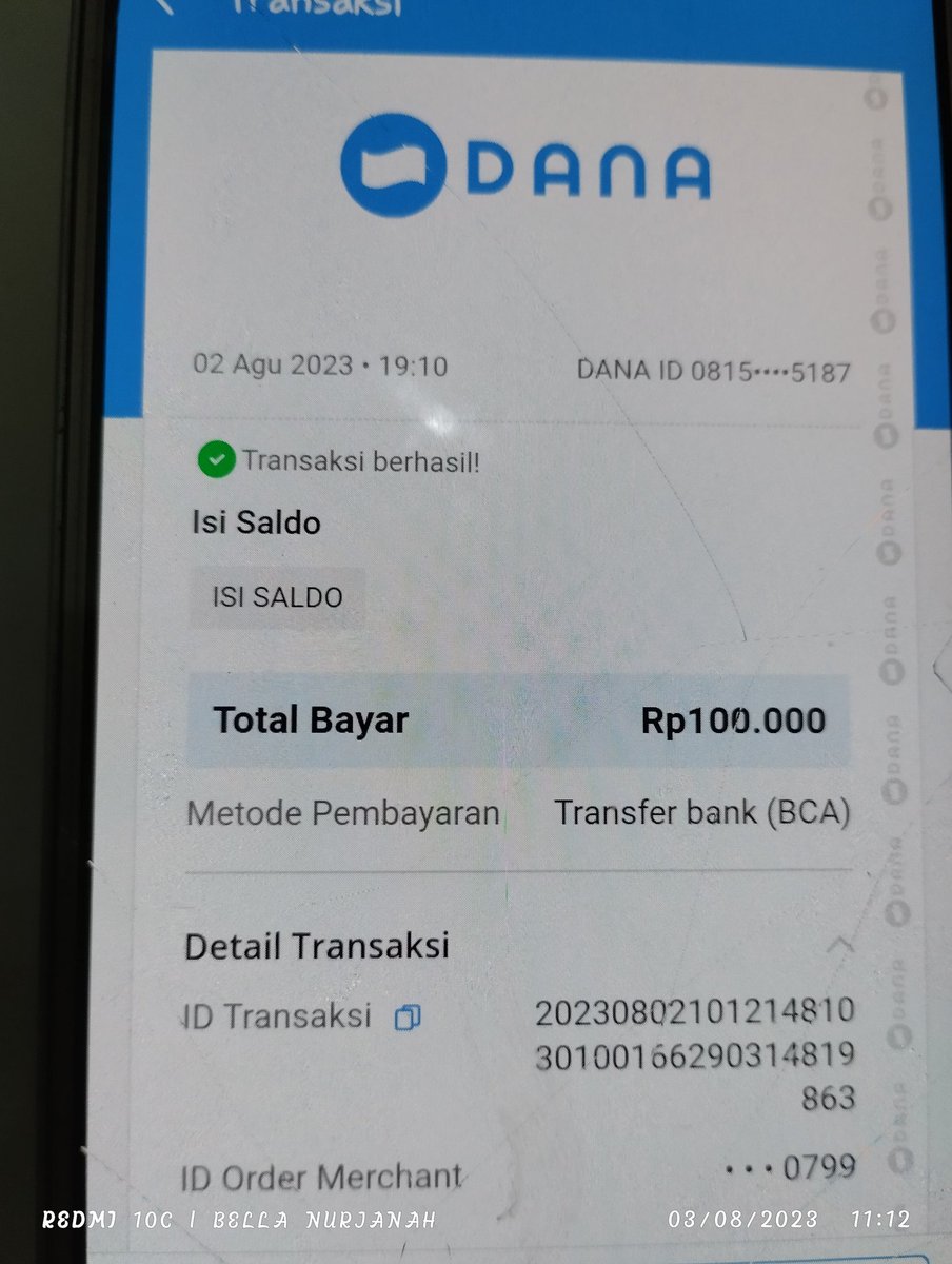 BellaEnuy's tweet photo. Alhamdulillah. Sudah di transfer. Makasih mimint. Semoga semakin sukses dan berkah. Lancar terus usahanya. Aamiin. https://t.co/hcz3AIbUb1