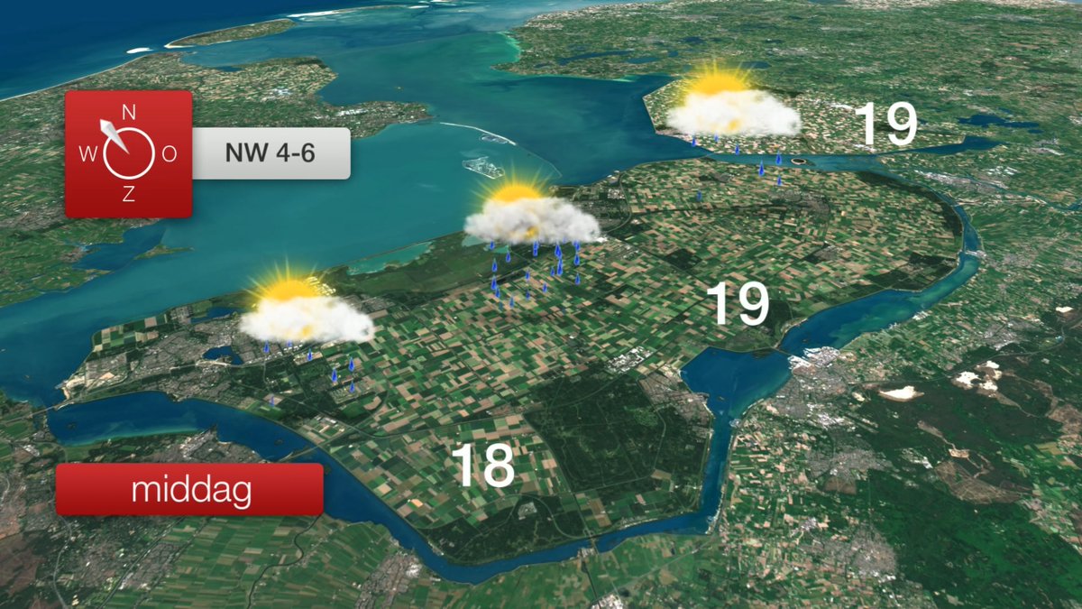 Er wacht ons een dag met vrij veel wind, enkele buien en een temperatuur rond 19°C. Later komen vanuit het noordwesten opklaringen naderbij. Meer details vertel ik je straks om 06:30 LIVE
<a href="/OmroepFlevoland/">Omroep Flevoland</a> radio, tv en online bij <a href="/JolineDalstra/">Joline Dalstra</a> en <a href="/leoschouwenaar/">Leo Schouwenaar</a>