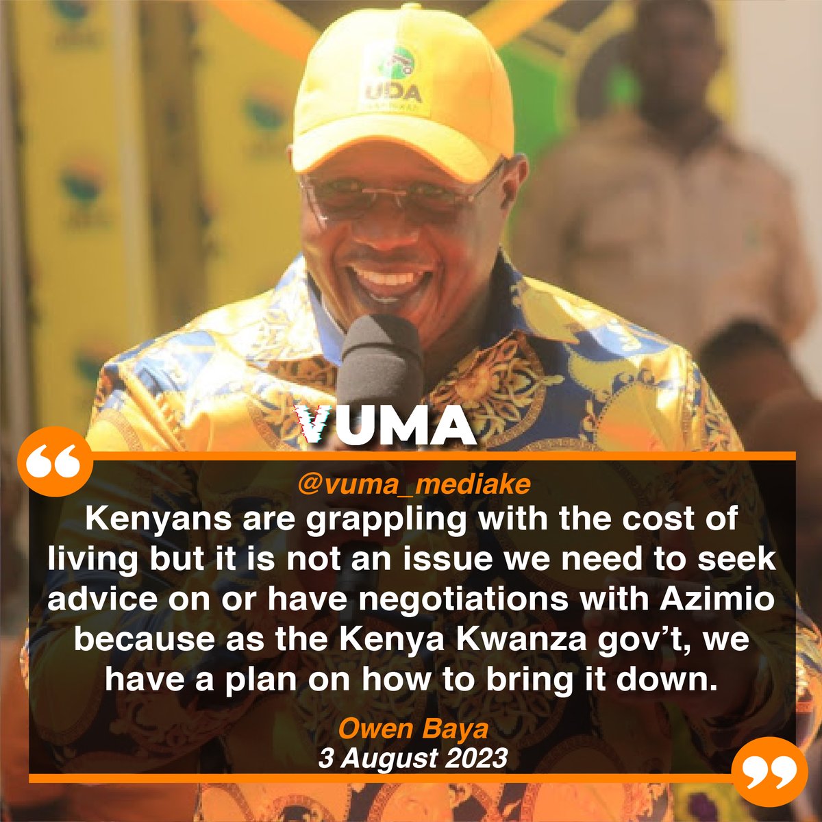 vuma_mediake's tweet image. Owen Baya – Kilifi North MP: Kenyans are grappling with the cost of living but it is not an issue we need to seek advice on or have negotiations with Azimio because as the Kenya Kwanza gov’t, we have a plan on how to bring it down.

#State_House
#Duale #gatanga_constituency