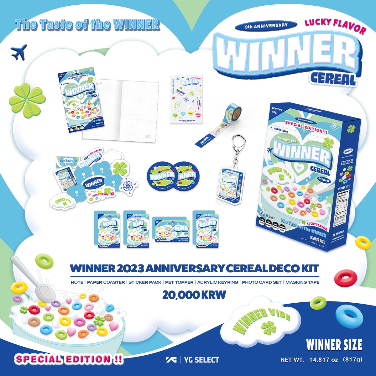 ygselect's tweet photo. #2023DEBUTANNIVERSARY [#CEREALDECOKIT]

THIS YEAR'S CEREAL FOR #INNERCIRCLE💙
#BLINK🖤💖 #TEUME💎

QUICK OPEN🔓
🔗#WINNER : https://t.co/85UaWFjUwn
🔗#BLACKPINK : https://t.co/Chnc3JOiDK
🔗#TREASURE : https://t.co/E3p4v1fJln
🔗#YGSELECT(CN): https://t.co/mKhcDwDm5u https://t.co/lX0L4iztn5