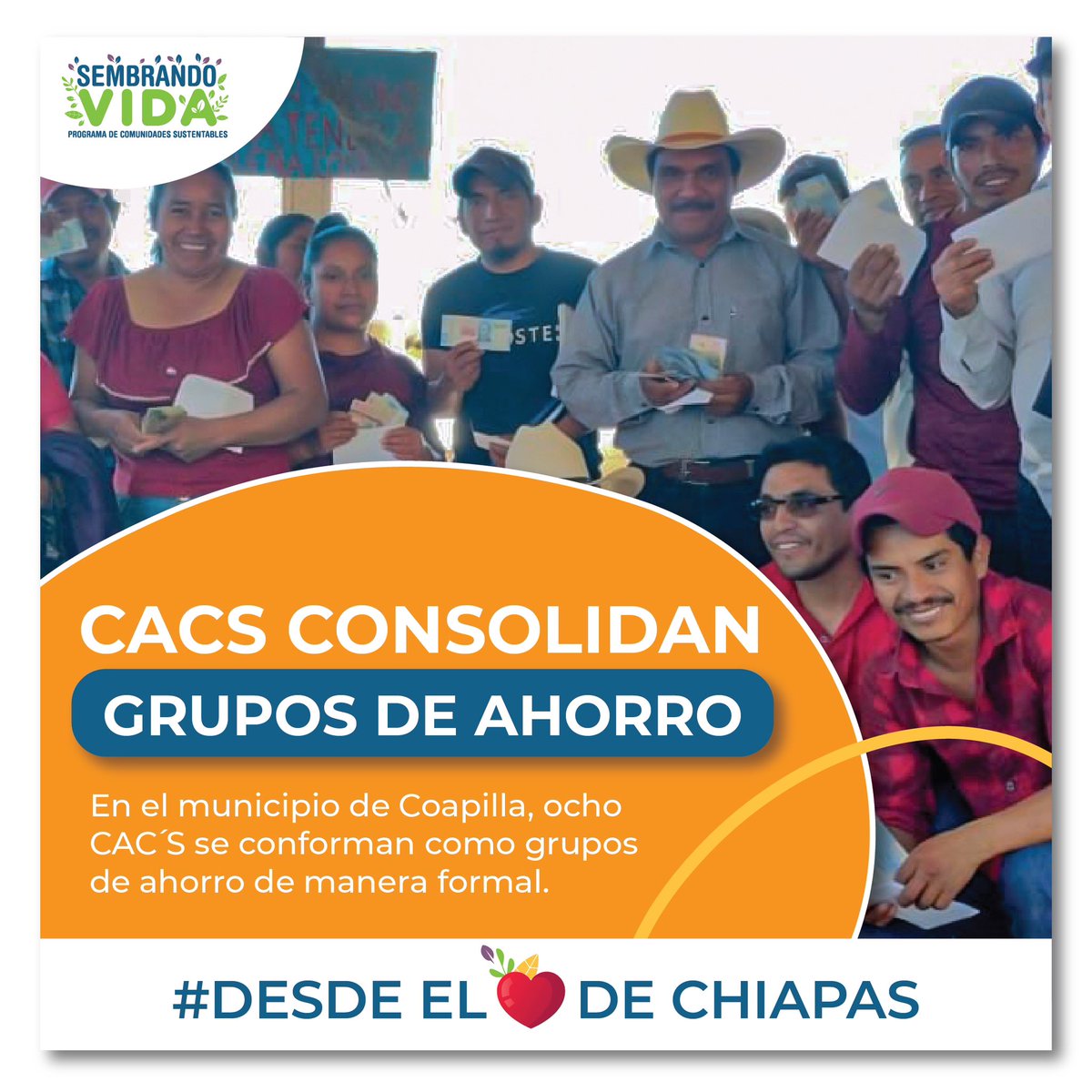 Raul_PaulinH's tweet photo. #Desdeel💚de #Chiapas 
Ocho CAC's se han consolidado como grupos de ahorro, fomentando la participación y cohesión entre los sembradores y sus familias. Esta iniciativa es el resultado del impulso a la cultura del ahorro. #ExperienciasSignificativas #LatidosdelaCac https://t.co/uJxXgqsCc6