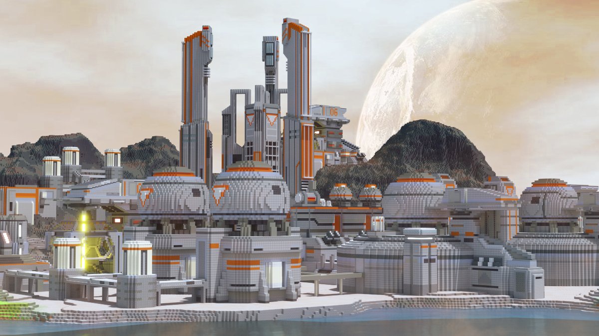 koemcrete's tweet photo. something something scifi enough to mining 🪐
#Minecraft 
#Minecraftbuilds 
#minecraft建築コミュ 
#Minecraft軍事部 https://t.co/OSVFqyxFrt
