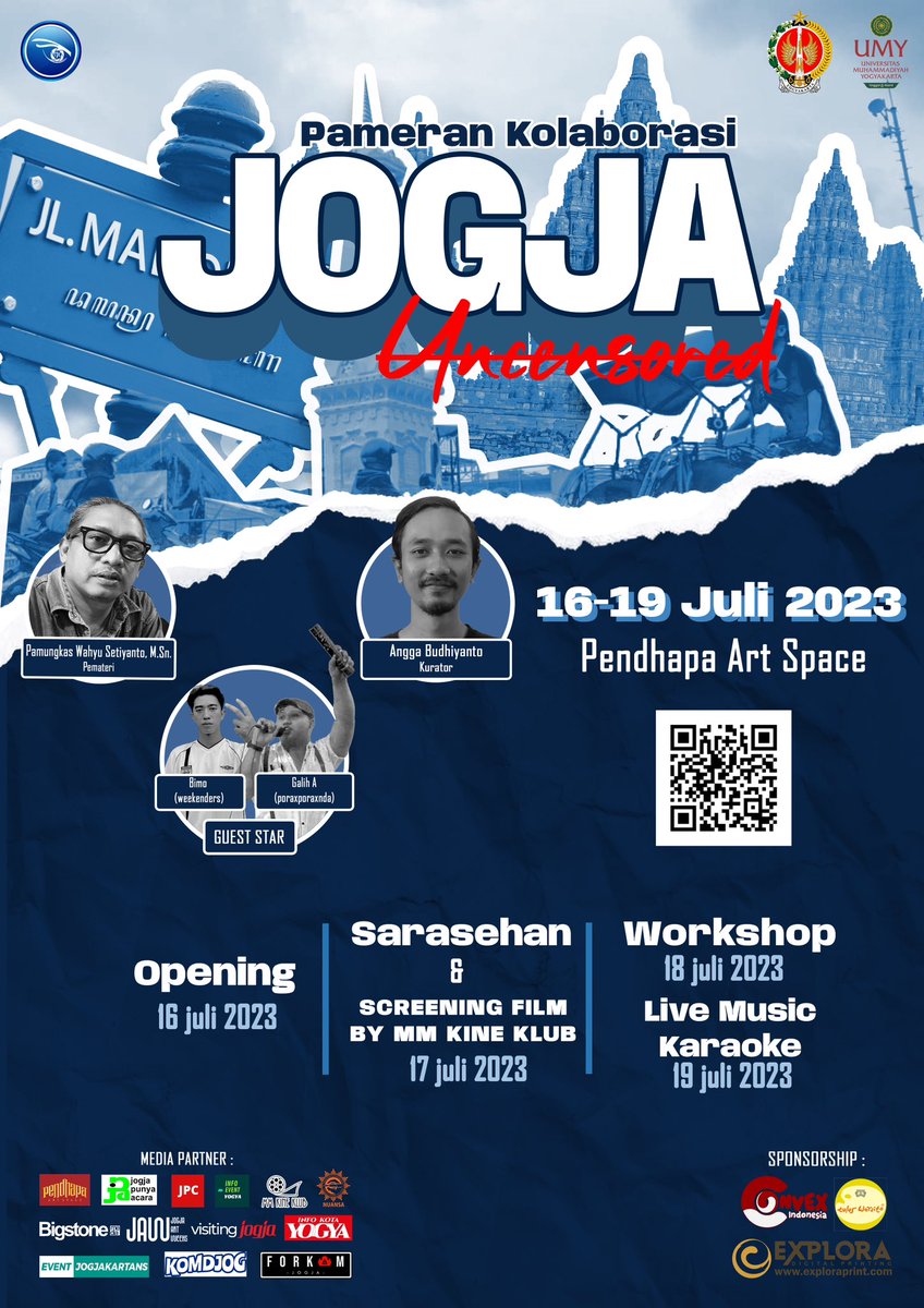 RPC_UMY's tweet photo. [RECAP] Dokumentasi Pameran Kolaborasi Jogja Uncensored Exhibition by RPC 2023 https://t.co/c3qRmaz0DO