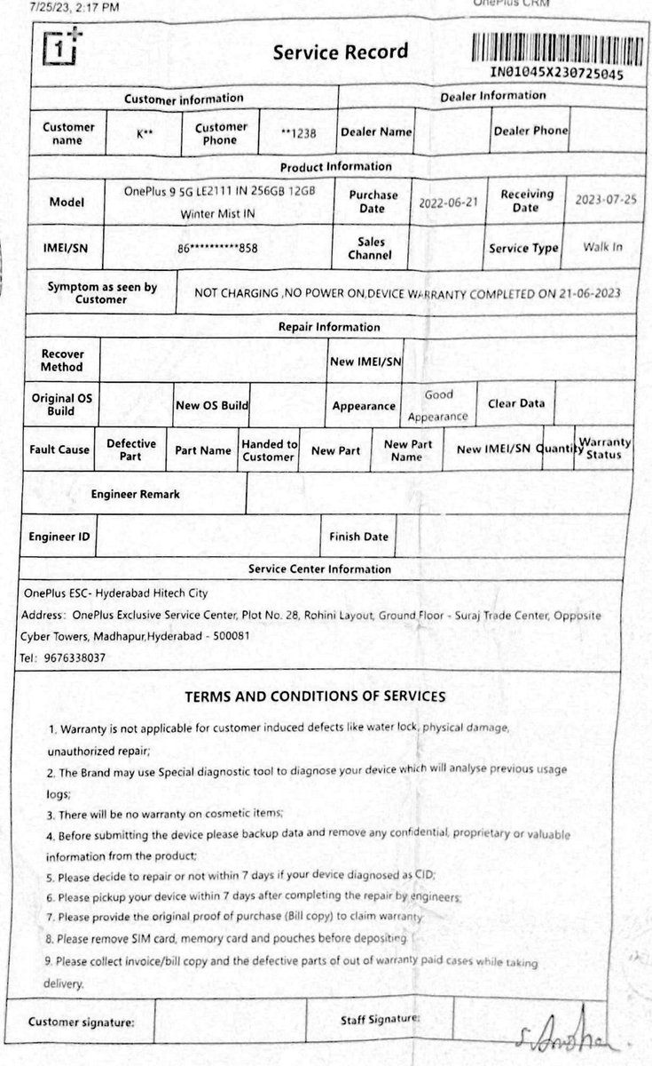 imekarthik's tweet photo. hey @flipkartsupport why you people marked my issue has resolved I visted service center.. they it's out of warranty product https://t.co/TFmVYGNnlO