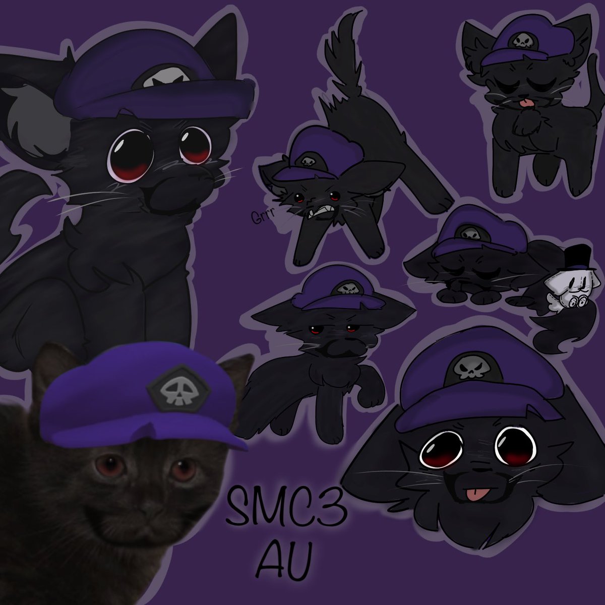 probably_F0XY's tweet photo. SMC3 CAT :D #smg4catau #Silly #cat #smg3 #SMC3 I hope you guys like this lil guy ^^ (More on the way aka the crew as cats) https://t.co/bc5fBA6INM