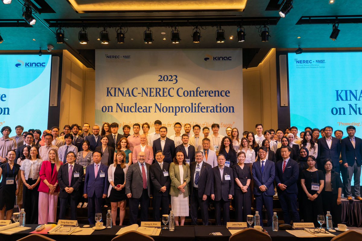 Ludvicafava's tweet photo. I am honoured to share that I recently had the opportunity to attend the #NEREC Conference on Nuclear Nonproliferation in Seoul. The conference was a treasure trove of information, packed with insights from some of the leading minds in the field. π https://t.co/Y24wqNf25A