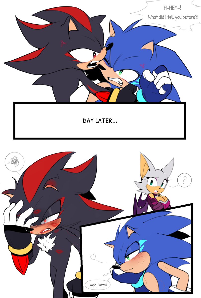 Lucía Ship Art!🇦🇷 on X: HC Sonadow: Shadow likes Sonic's